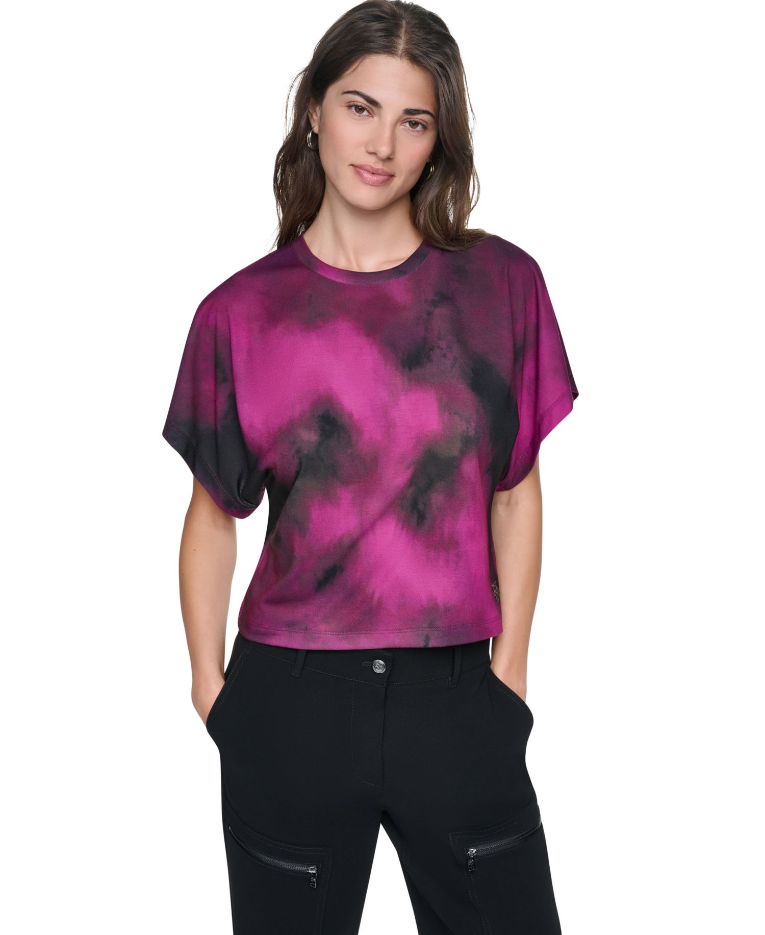 Women's Printed Wide-Sleeve T-Shirt