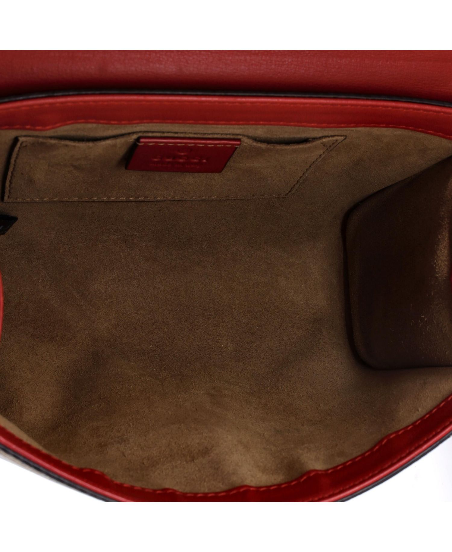 Small Padlock Shoulder Bag GG Coated Canvas and Leather