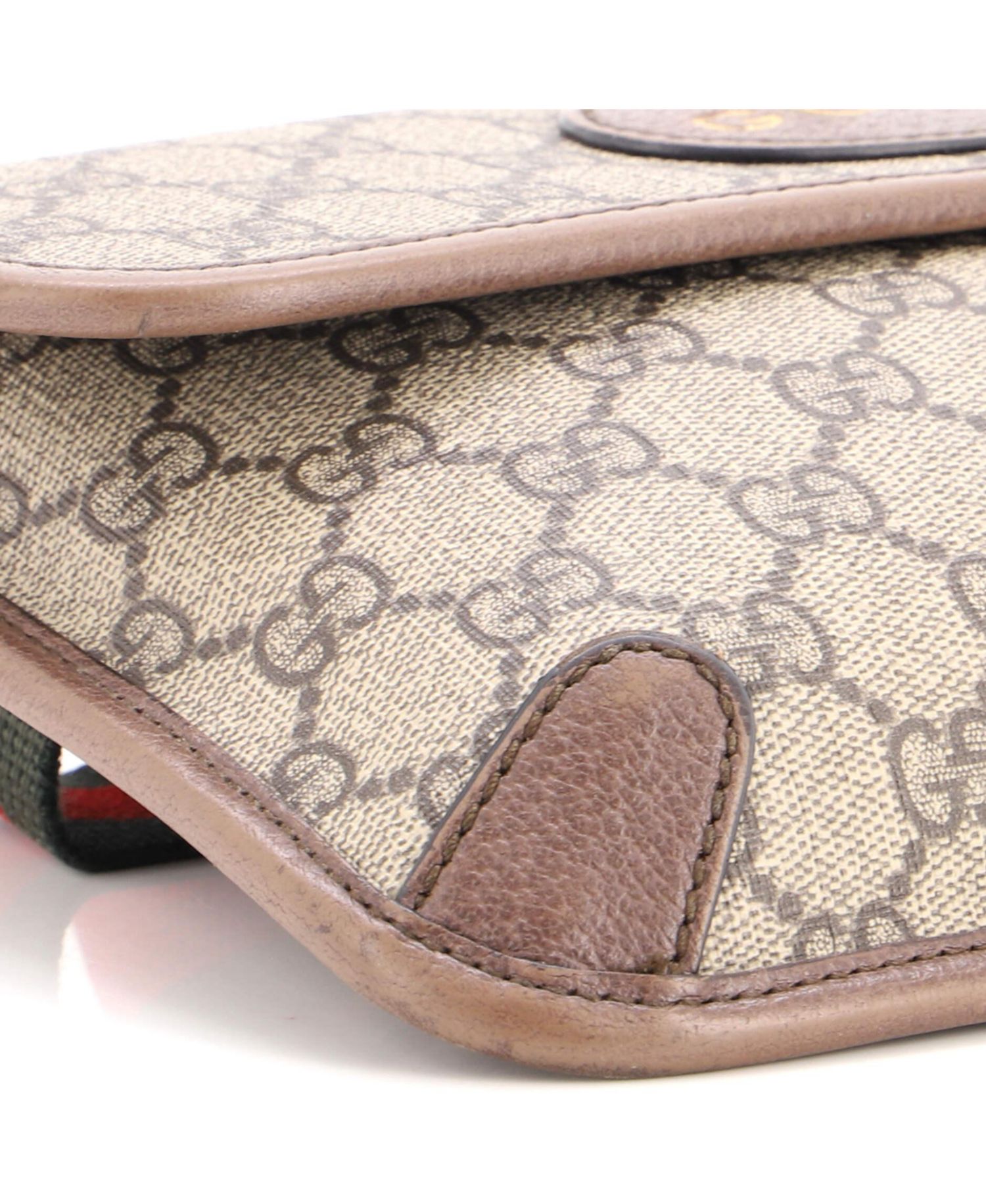 Neo Vintage Flap Belt Bag GG Coated Canvas