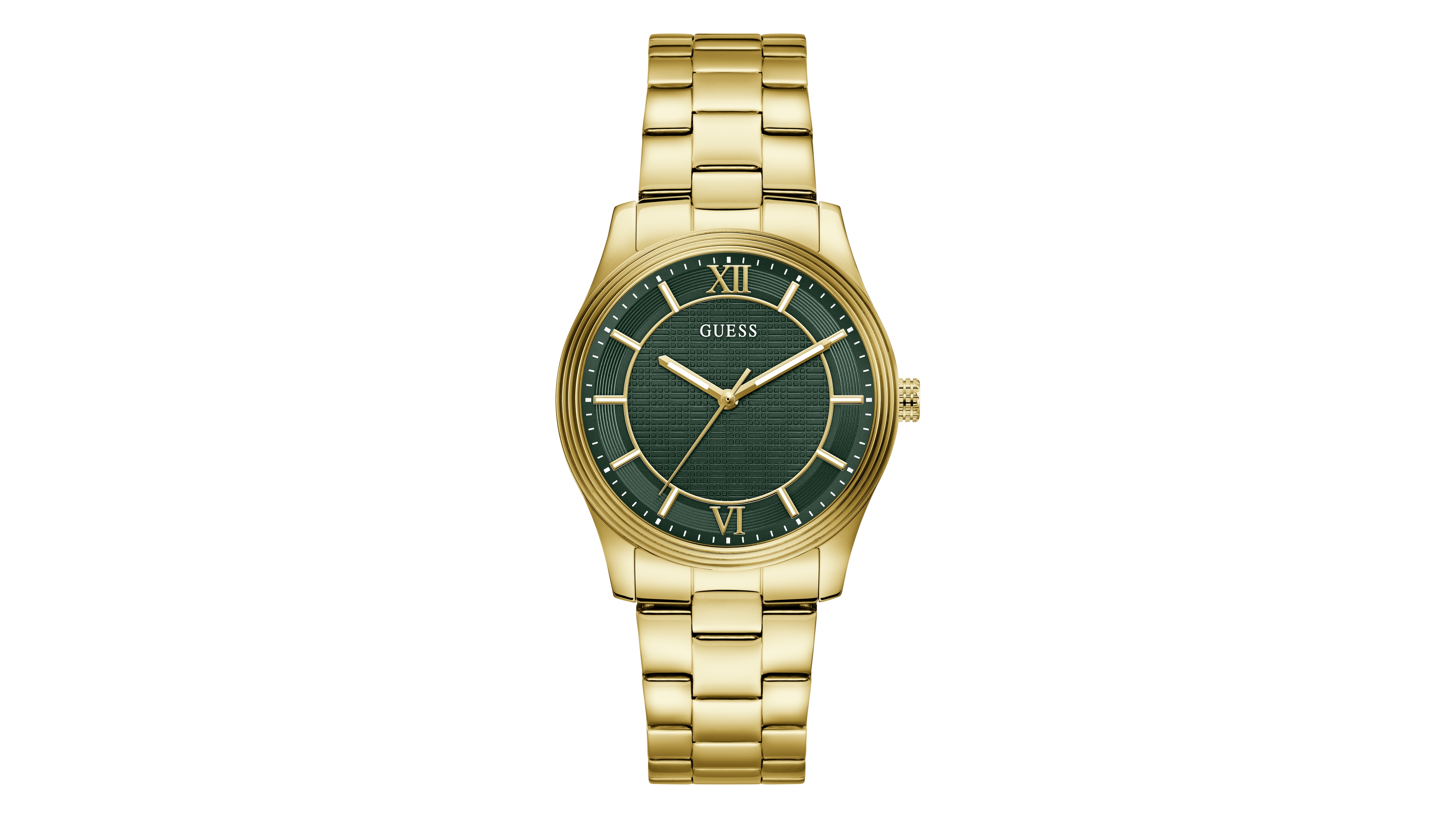 Guess Men's Gold-Tone Stainless Steel Watch 38mm