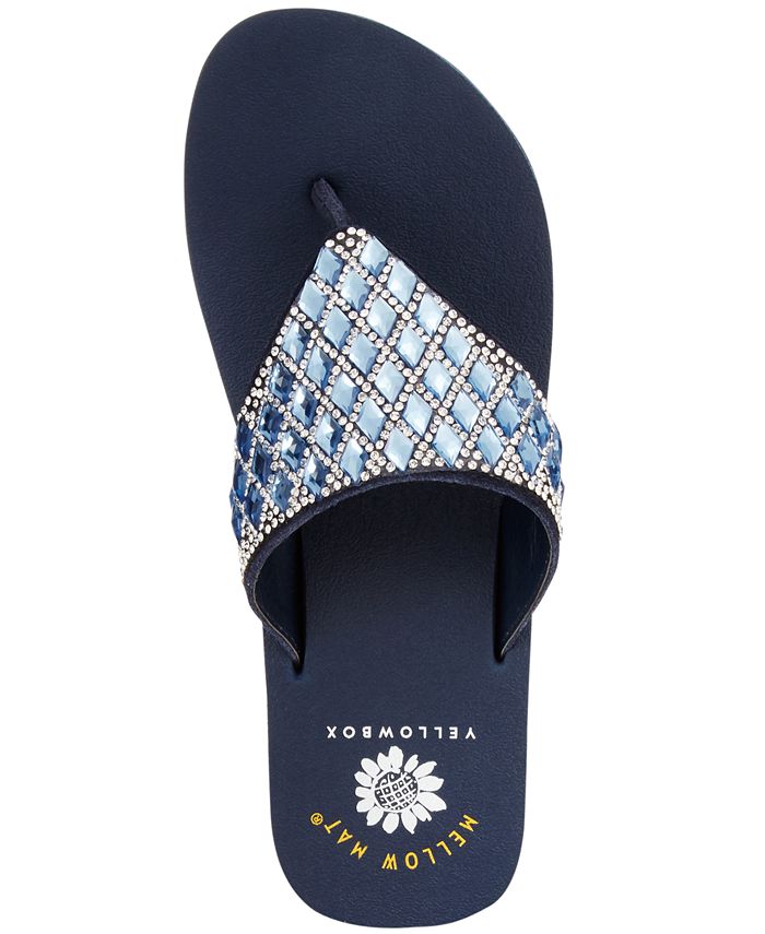 Macy's yellow box flip flops sale