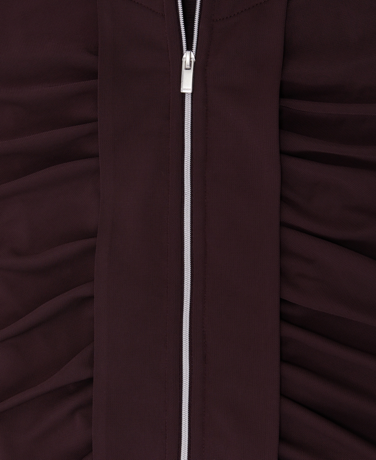 Reiss Women's Scarlett Crepe-Jersey Zip-Detail Ruched Maxi Dress