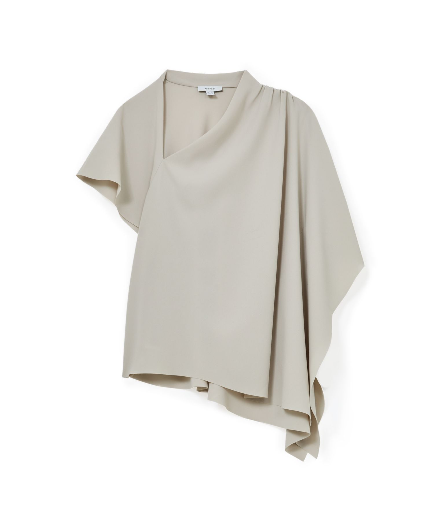 Women's Jade Draped-Sleeve One-Shoulder Asymmetric Top