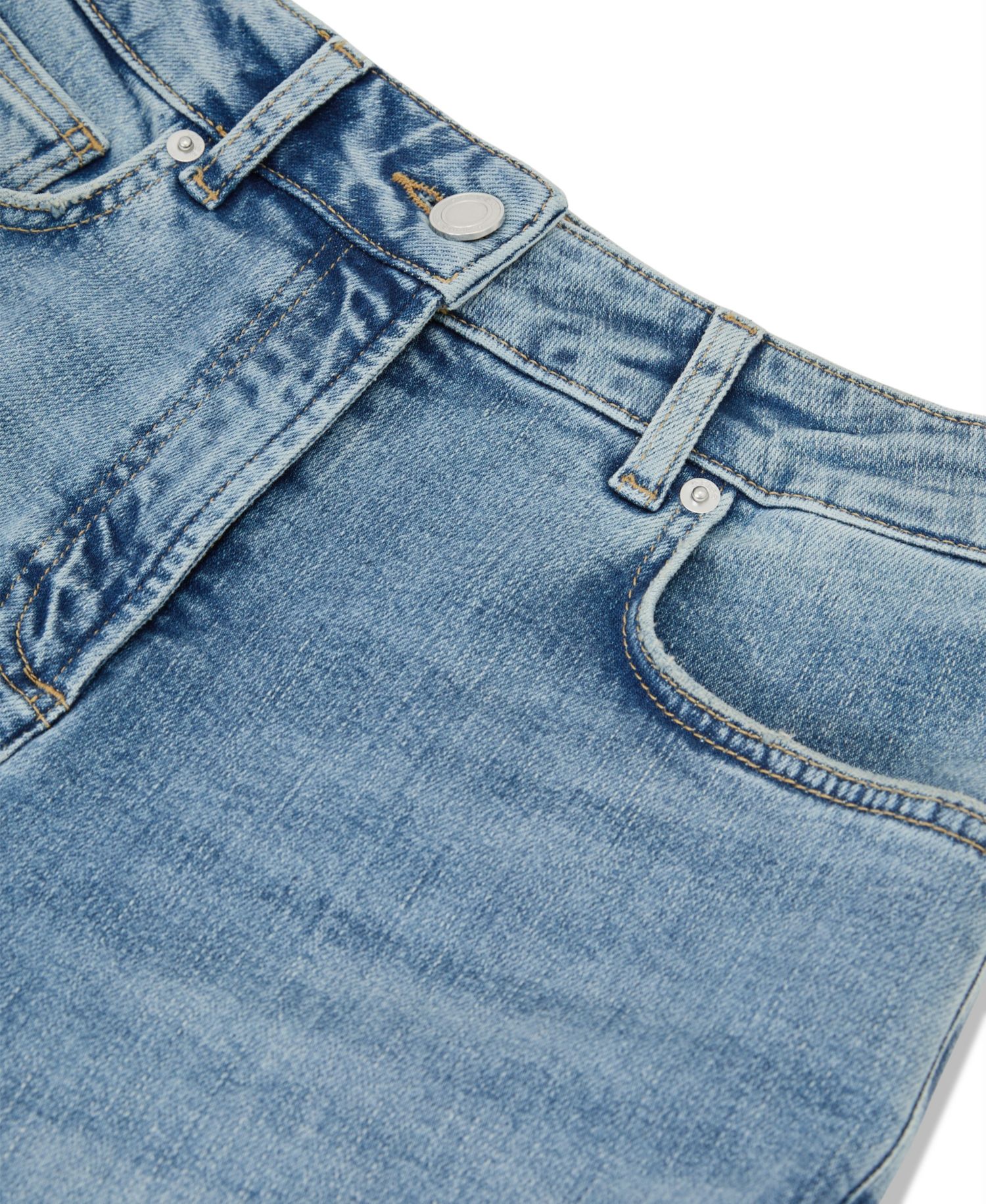 Women's Isabel Light-Wash Mid-Rise Slim-Leg Jeans