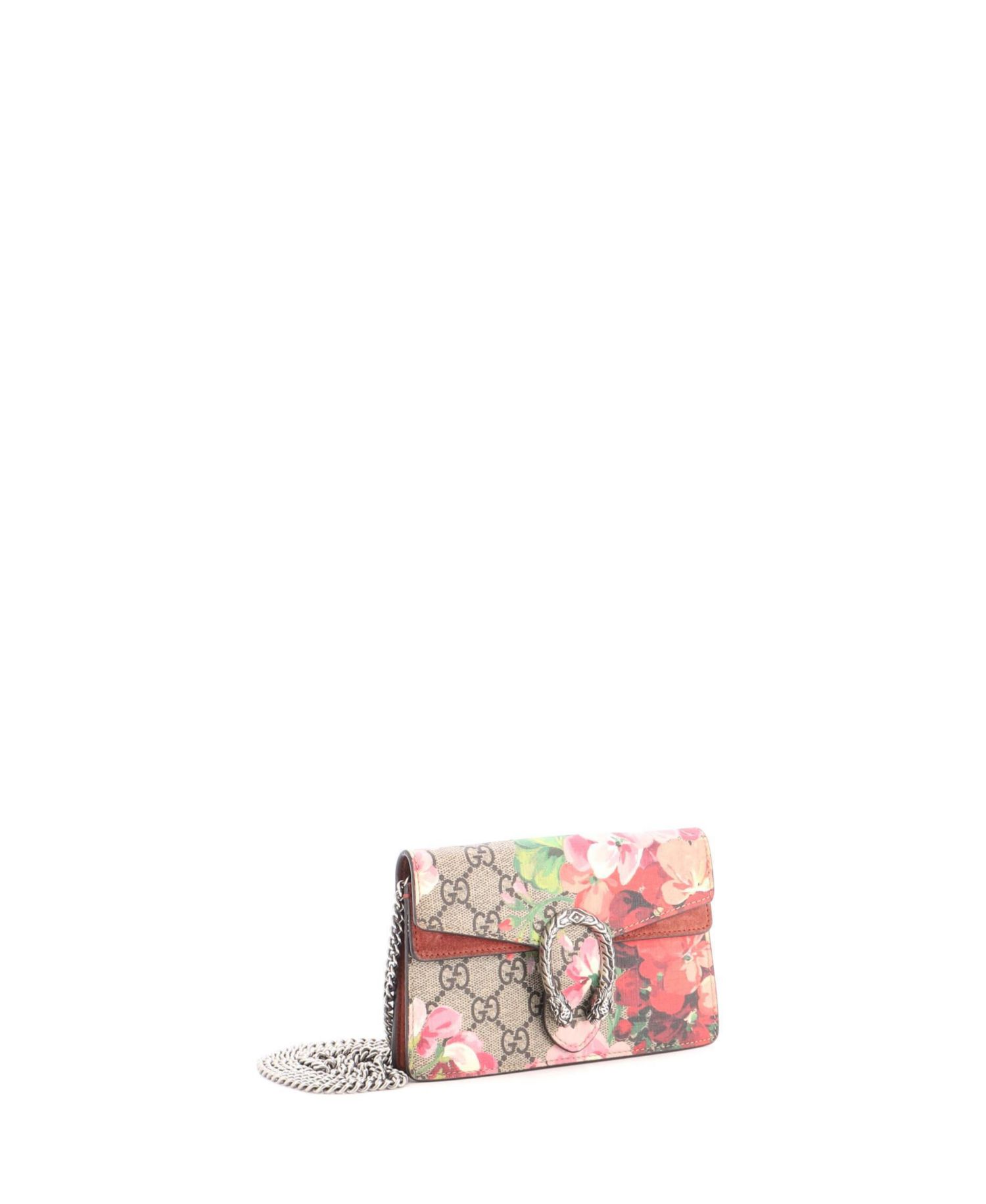 Super Mini Dionysus Bag Blooms Print GG Coated Canvas
