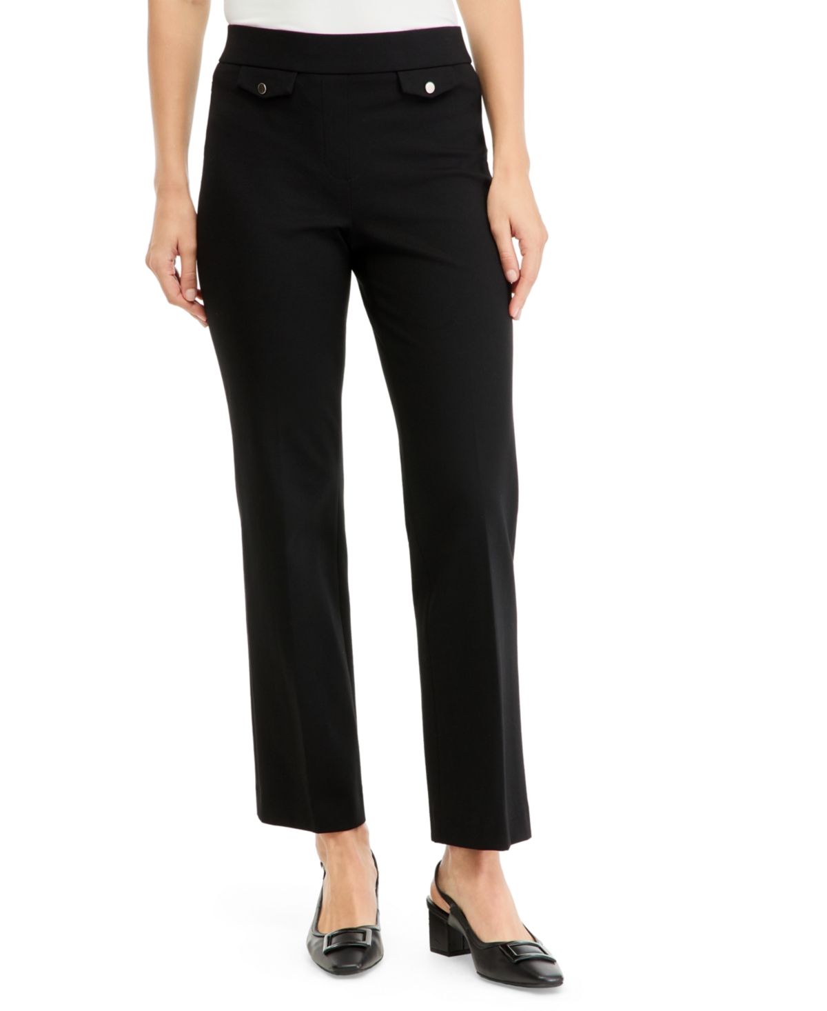 Jones New York Women's High-Rise Pull-On Compression Trousers