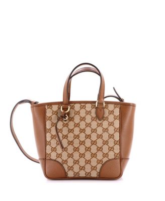 Small Bree Convertible Tote GG Canvas with Leather