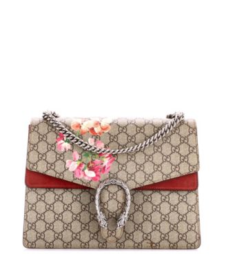 Medium Dionysus Bag Blooms Print GG Coated Canvas