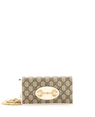 Horsebit 1955 Chain Wallet GG Coated Canvas