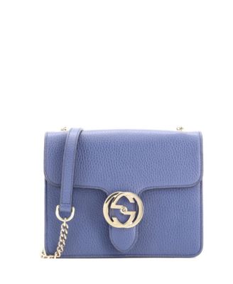 Small Interlocking Shoulder Bag Leather