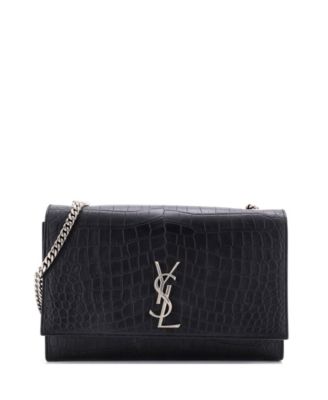Large Classic Monogram Crossbody Bag Embossed Leather