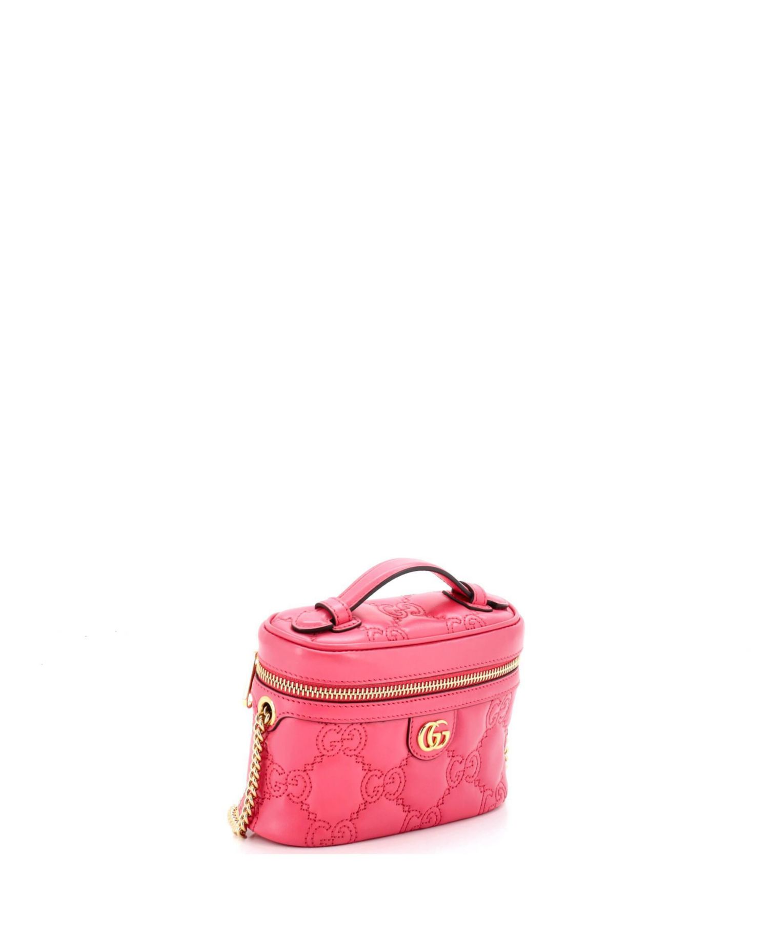 Mini Top Handle Vanity Chain Bag GG Matelasse Leather