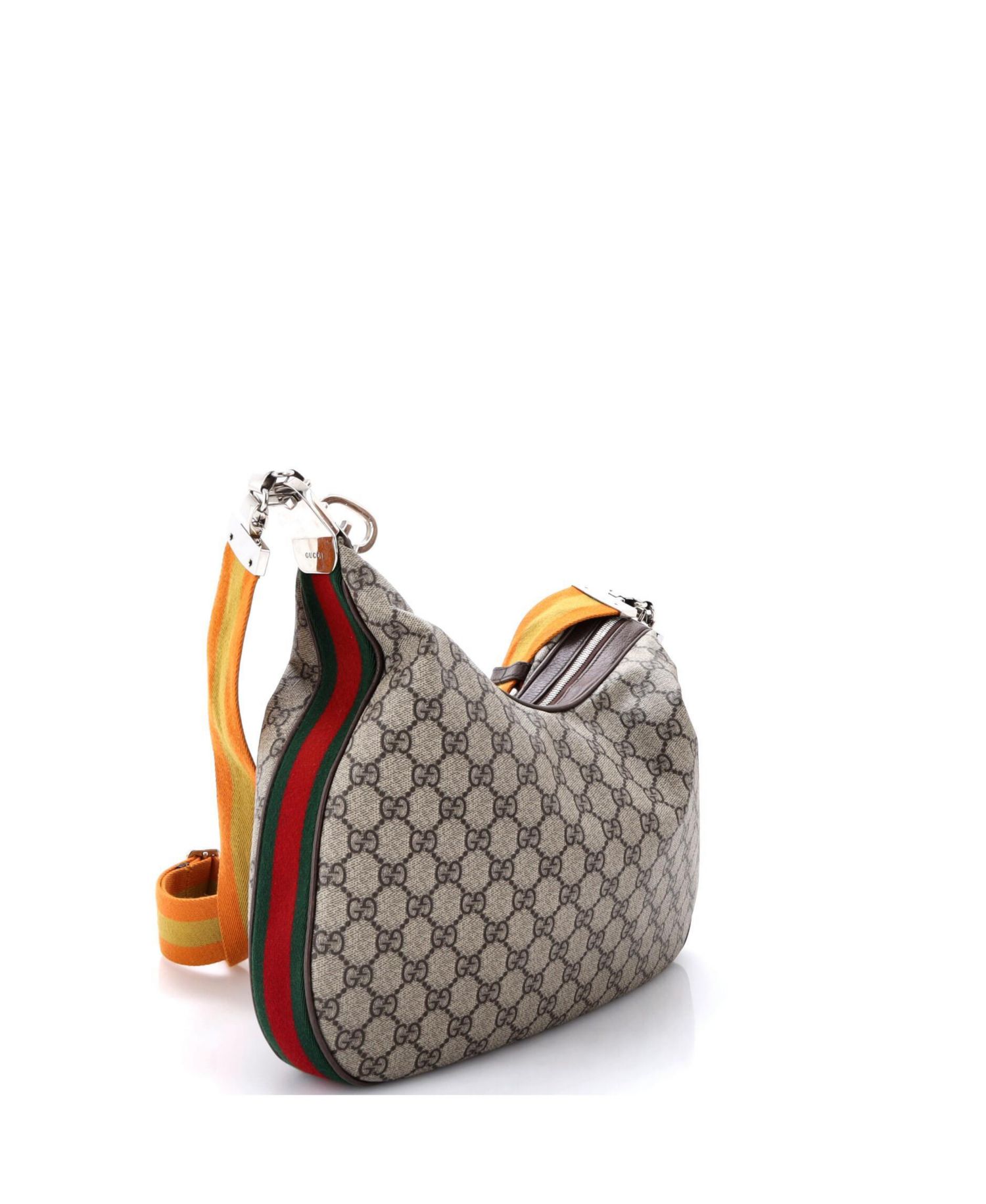 Medium Attache Shoulder Bag GG Coated Canvas