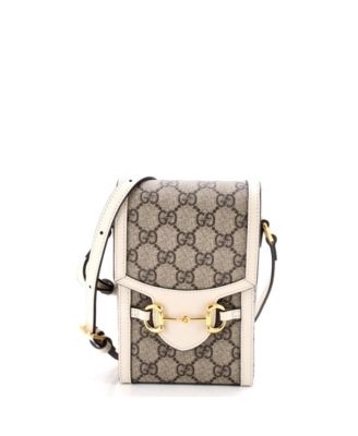 Mini Horsebit 1955 Crossbody Bag GG Coated Canvas with Leather