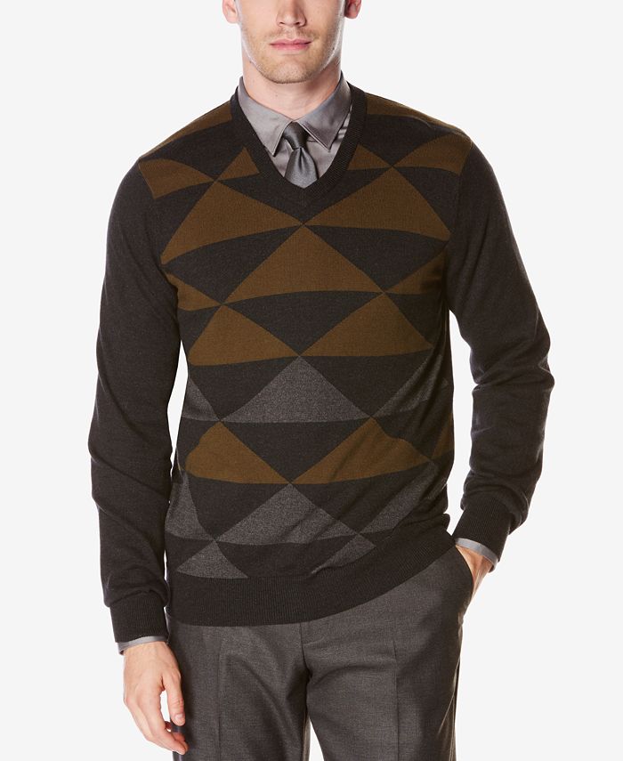 Perry Ellis Men's Intarsia Sweater Macy's