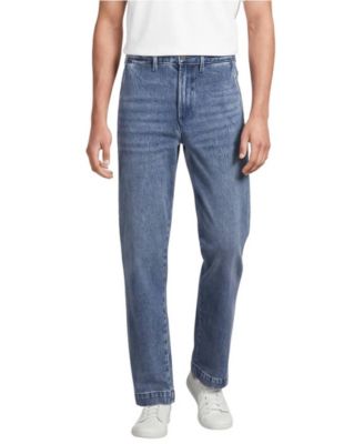 Men's Stretch Comfort Waist Classic Straight Fit Denim Trouser