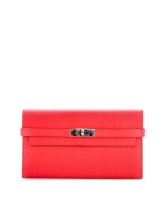 Pre-Owned Hermes Long Kelly Wallet Epsom