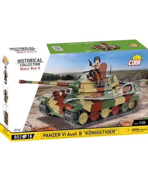 Детские майки COBI Historical Collection Wwii Panzer VI Ausf. B "Konigstiger" Tank, 802 pieces