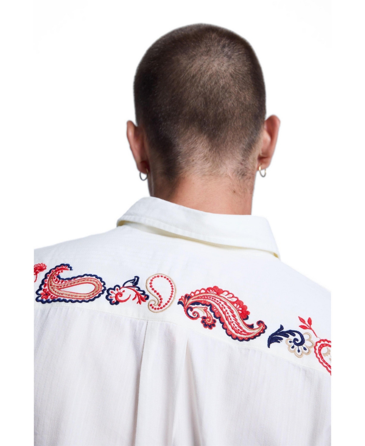 Desigual Men's Embroidered Shirt