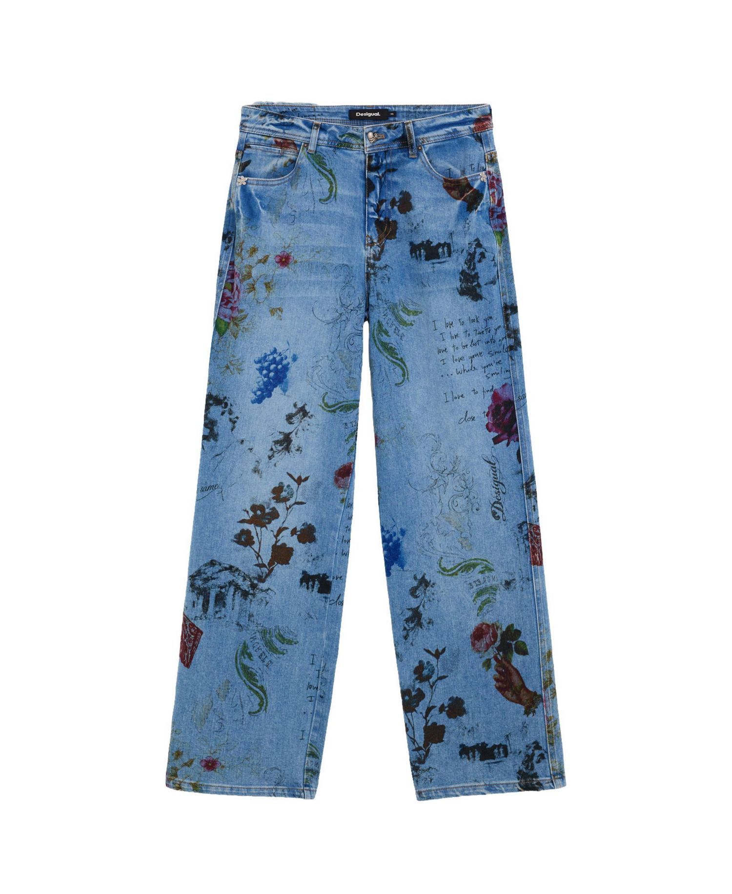 Women's Printed Straight Jeans