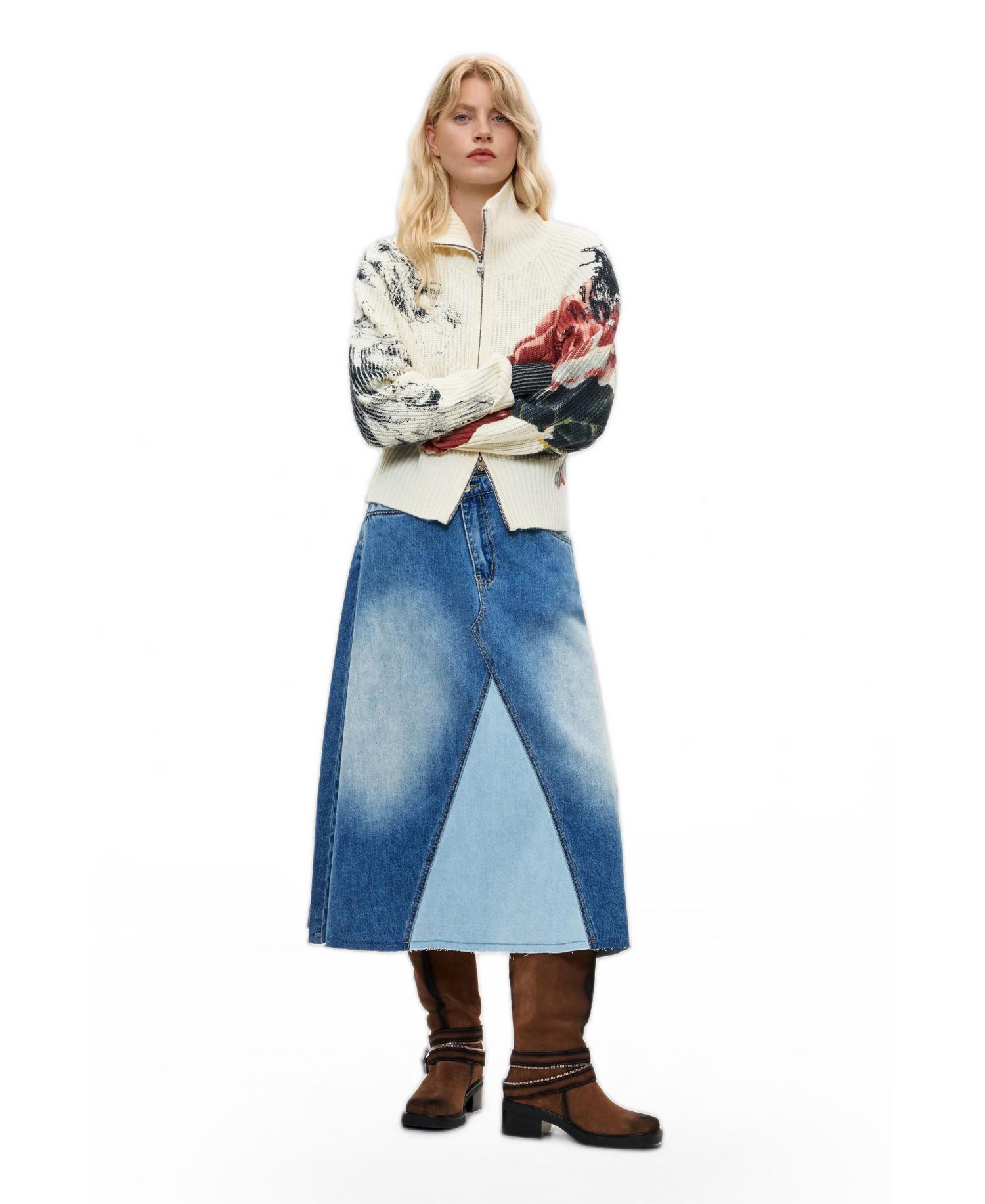 Women's Floral knit jacket