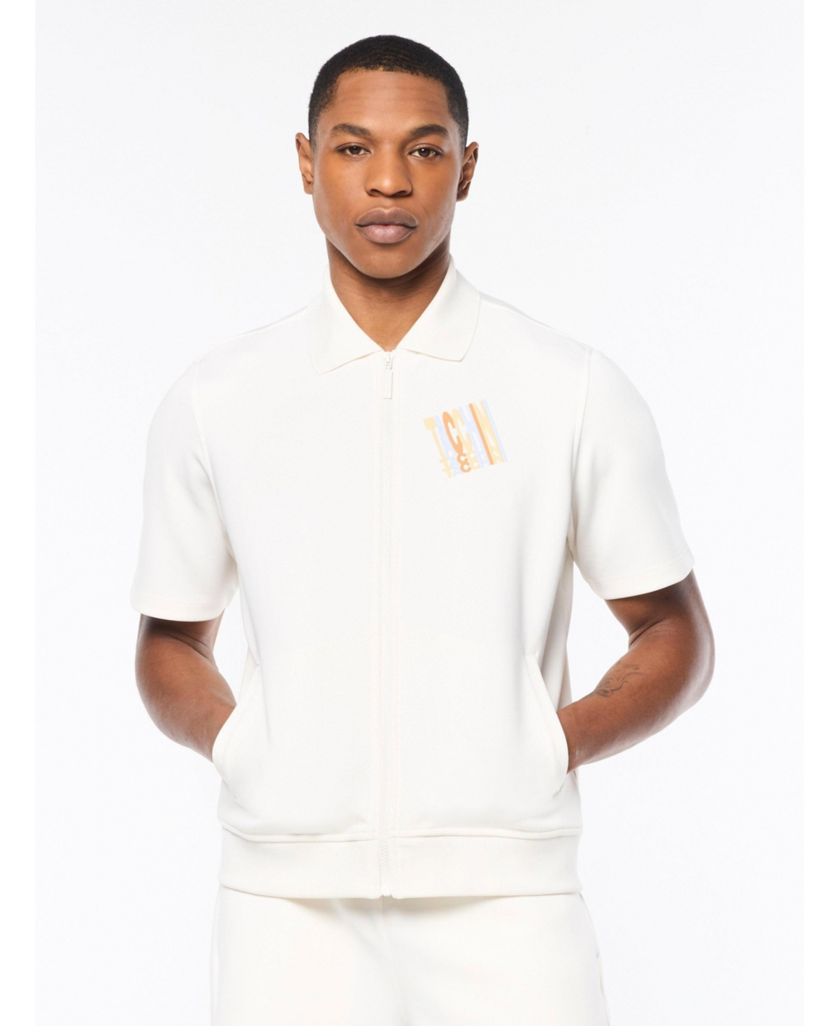 Sergio Tacchini Men's Urso Short Sleeve Track Jacket