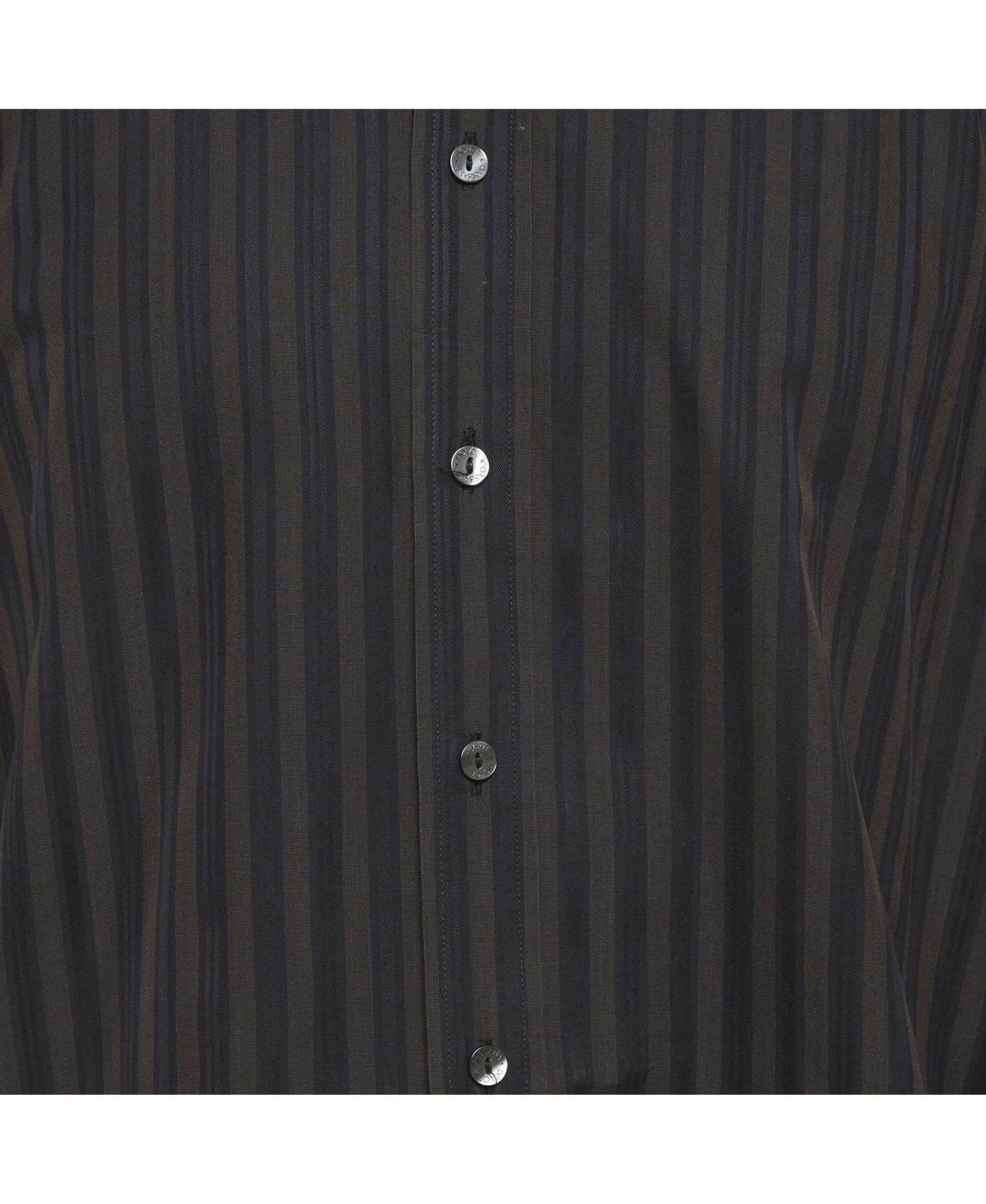 Men's Slim-Fit Striped Dress Shirt