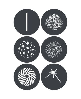 GP-GS3 Gobo Set for MG1200Bi Spotlight Mount (6-Pack)