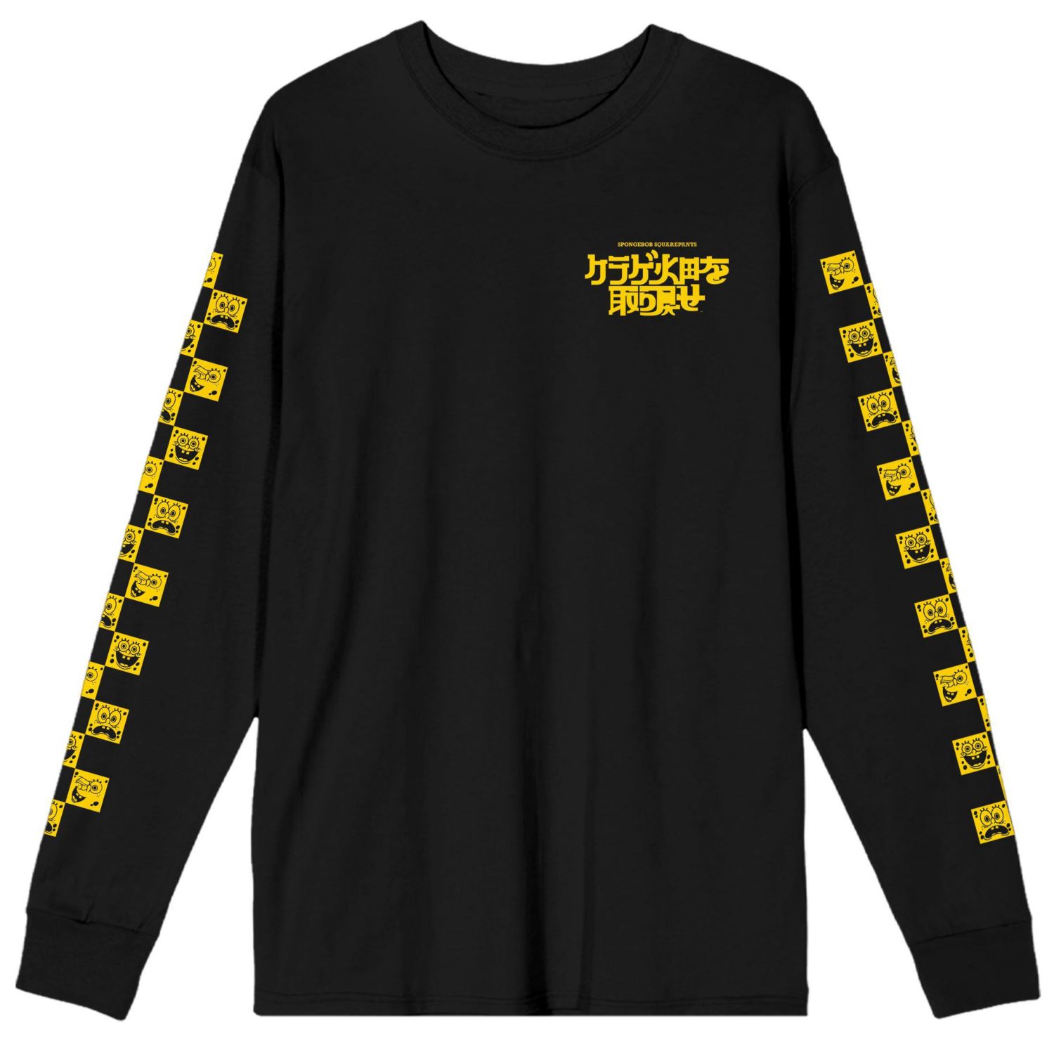 Men's Graphic-Print Long-Sleeve Cotton T-Shirt
