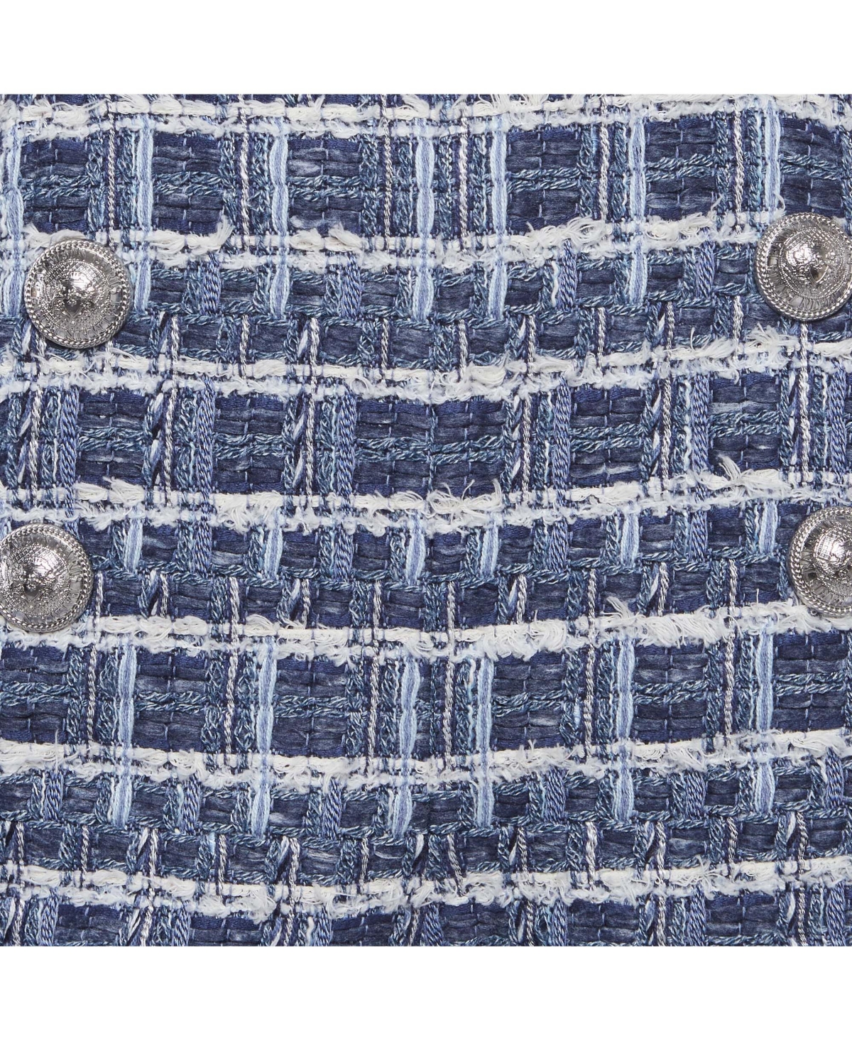 Pre-Owned Balmain Women's High-Waisted Tweed Shorts, 7" Inseam
