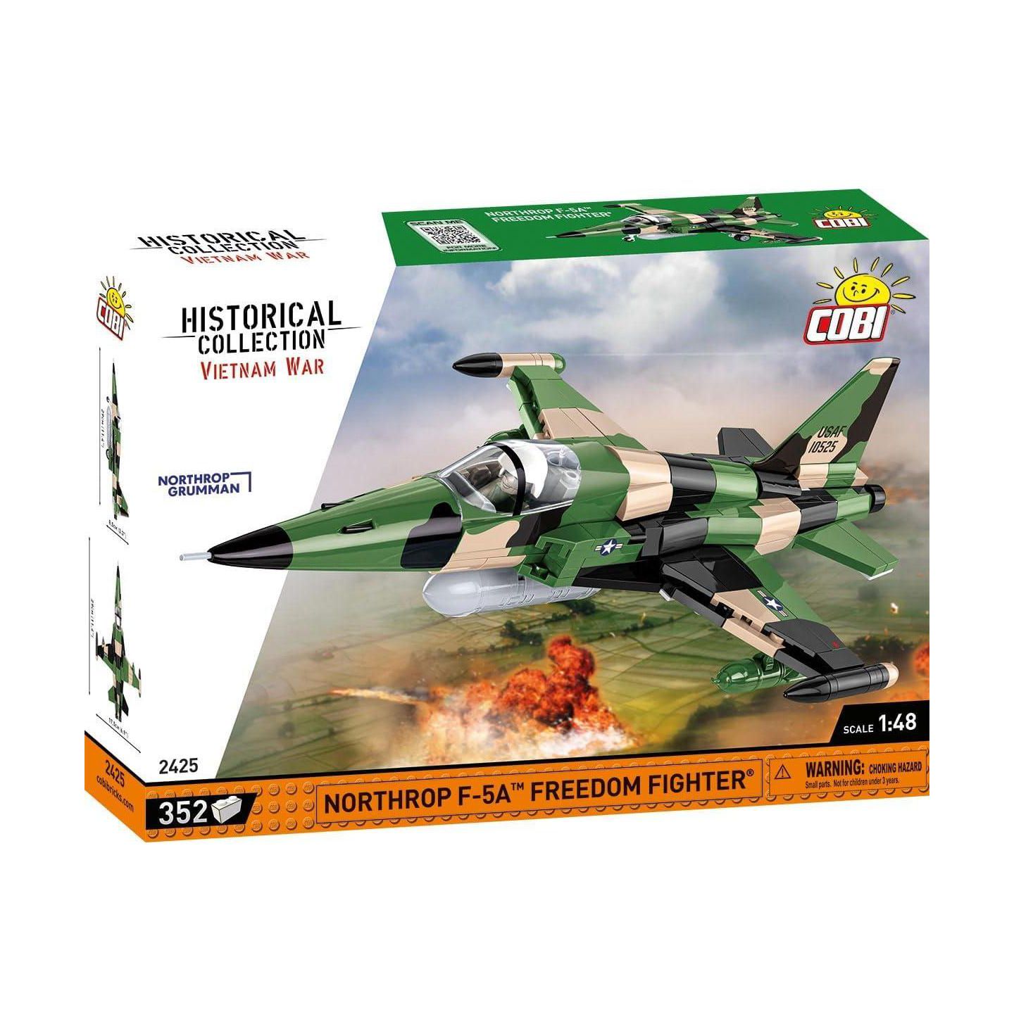 Детский конструктор COBI Historical Collection Vietnam War Northrop F-5A Freedom Fighter Aircraft 352-Piece Building Set, Ages 6+ — фото 1