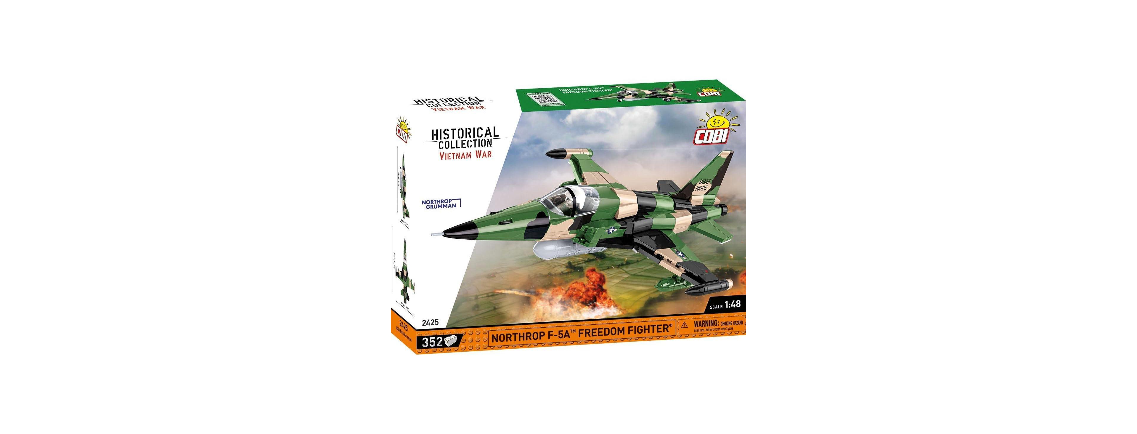 Cobi Historical Collection Vietnam War Northrop F-5A Freedom Fighter Aircraft 352-Piece Building Set, Ages 6+