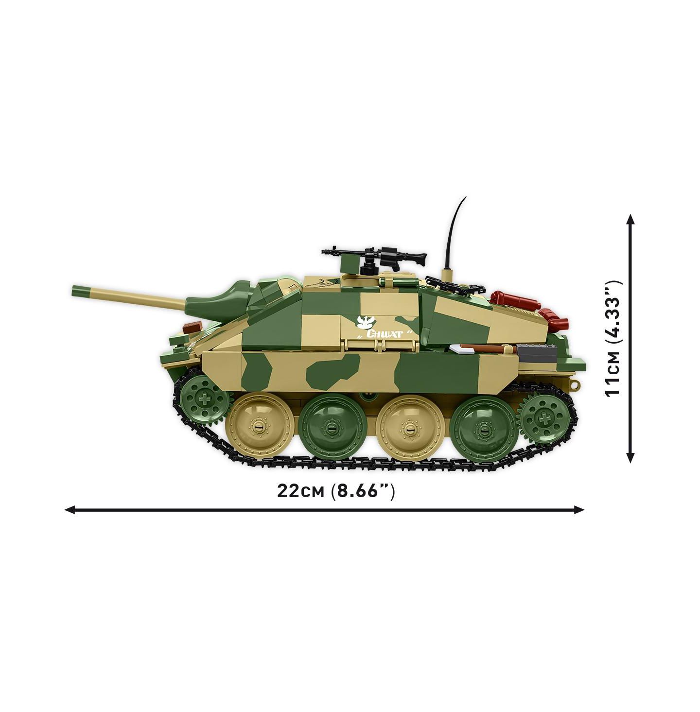 Детский конструктор COBI Historical Collection Wwii Jagdpanzer 38 Hetzer "Chwat" 731-Piece Building Set, Ages 10+, цвет: Зелёный — фото 3