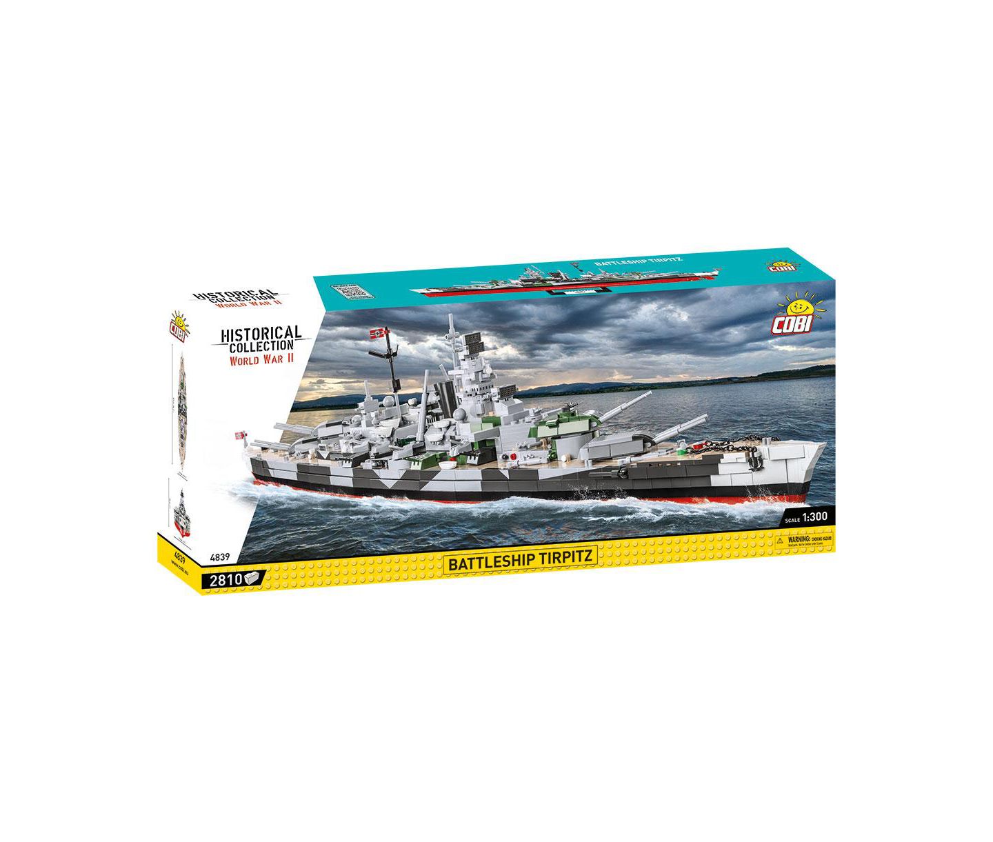 Детский конструктор COBI Historical Collection World War II Battleship Tirpitz 2,880-Piece Building Set, Ages 11+ — фото 1