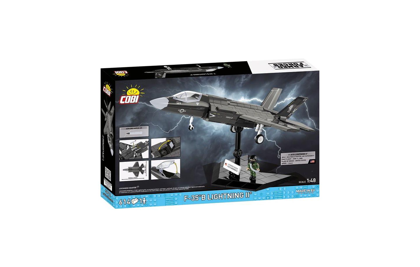 Детский конструктор COBI F-35B Lightning II 614-Piece Building Set, Ages 9 and Up — фото 2