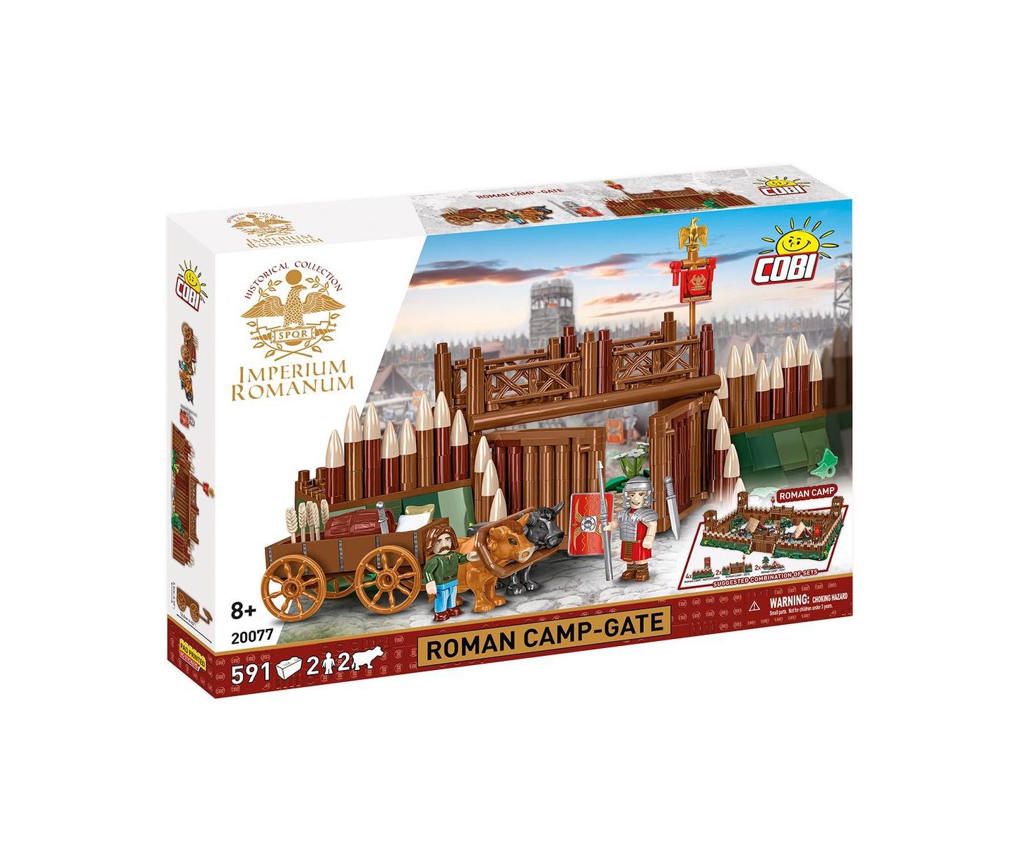 Детский конструктор COBI Imperium Romanum Roman Camp - Gate 591-Piece Building Set, Ages 8+ — фото 1