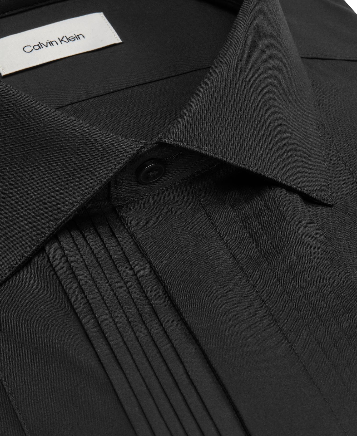 Men's Tailored Occasion French-Cuff Slim-Fit Pleated-Bib Dress Shirt