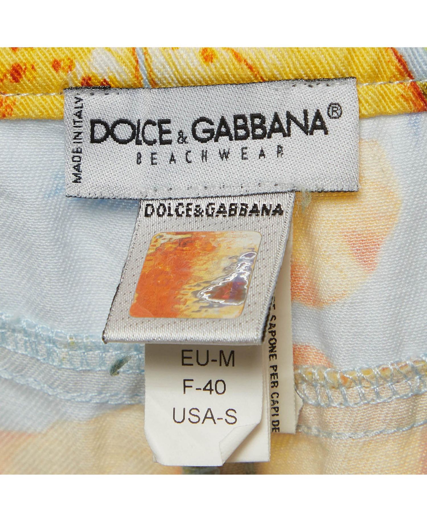 Dolce & Gabbana Women's Floral-Print Mid-Rise Denim Shorts, 7" Inseam