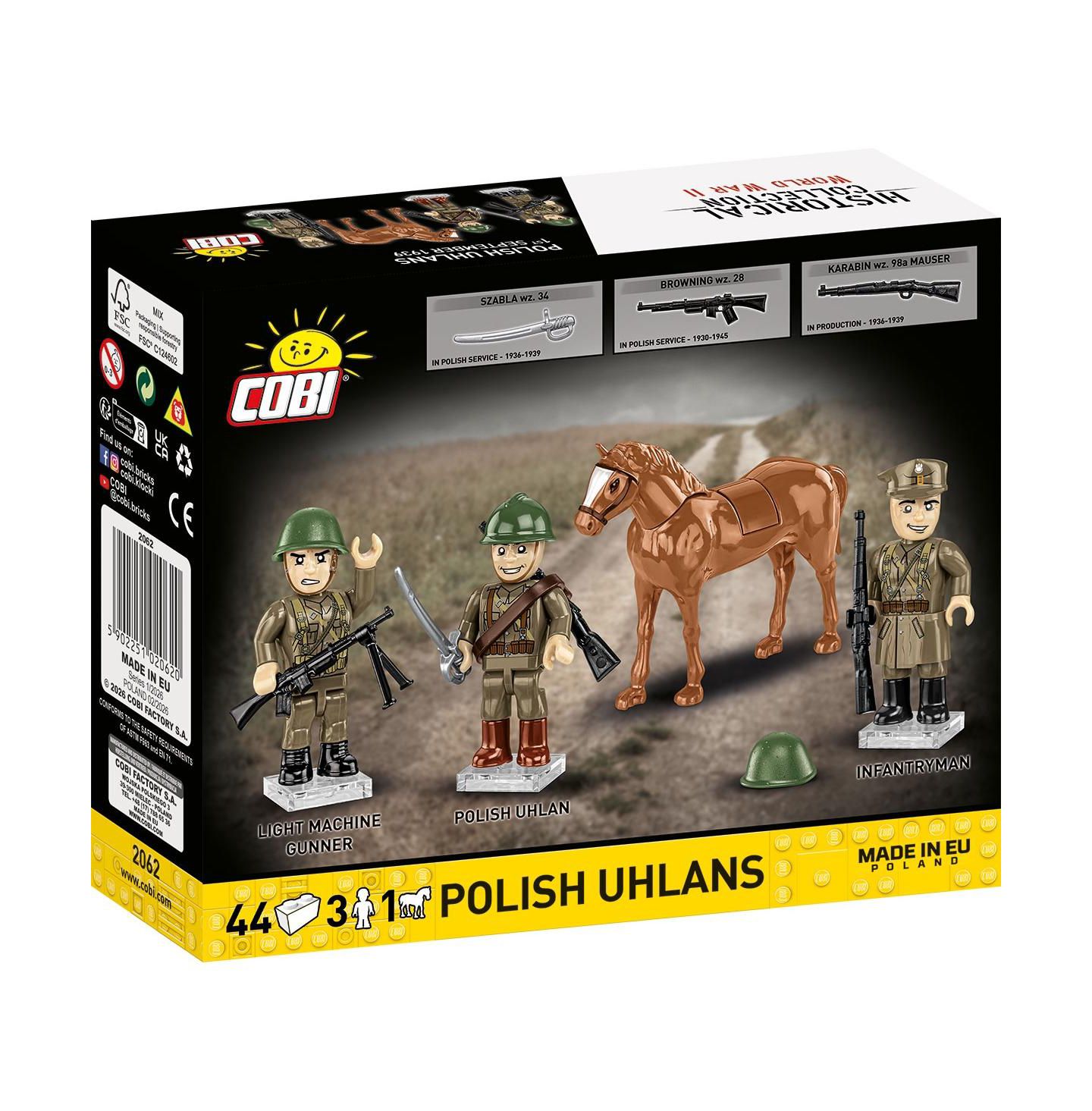 Детские конструкторы COBI Historical Collection Wwii Polish Uhlans, 44 Pieces — фото 7