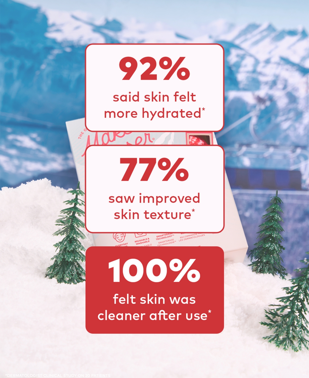 MakeUp Eraser 8-Piece Apres Ski Reusable Makeup Wipe Set