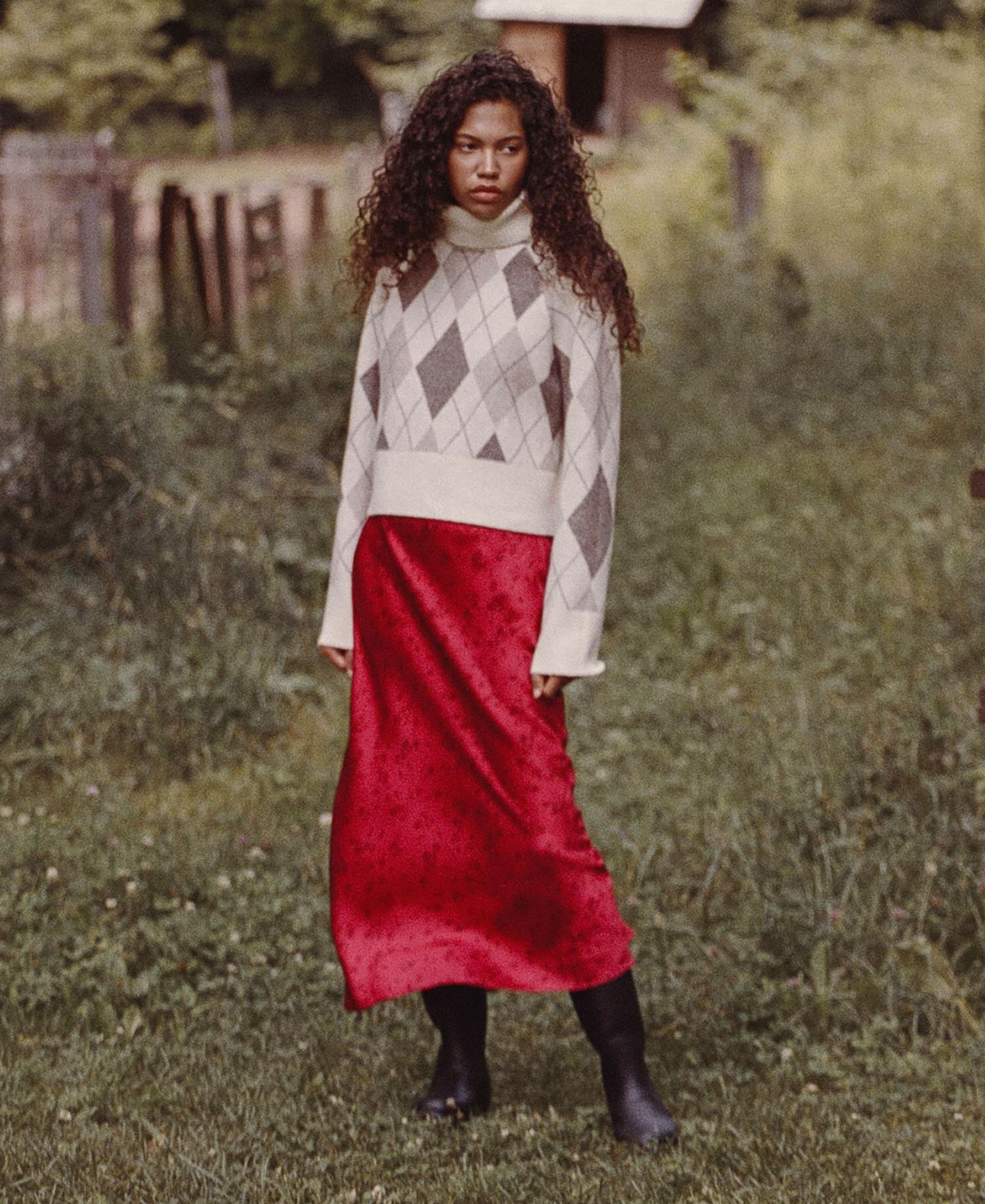 Women's Oversized Turtleneck Top