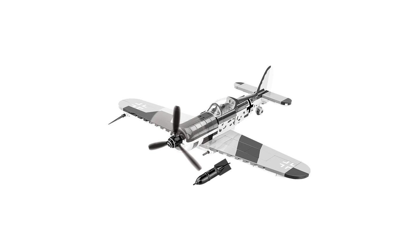 Детский конструктор COBI Historical Collection Wwii Focke-Wulf Fw 190 F-8 Rotating Propeller 170-Piece Building Set, Ages 6+ — фото 3