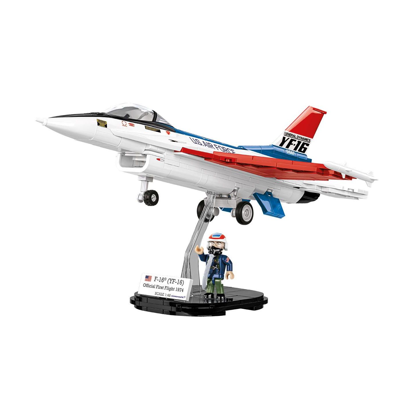 Детский конструктор COBI Lockheed Martin F-16 (YF-16) First Flight Edition 1974 375-Piece Building Set, Ages 8+ — фото 6