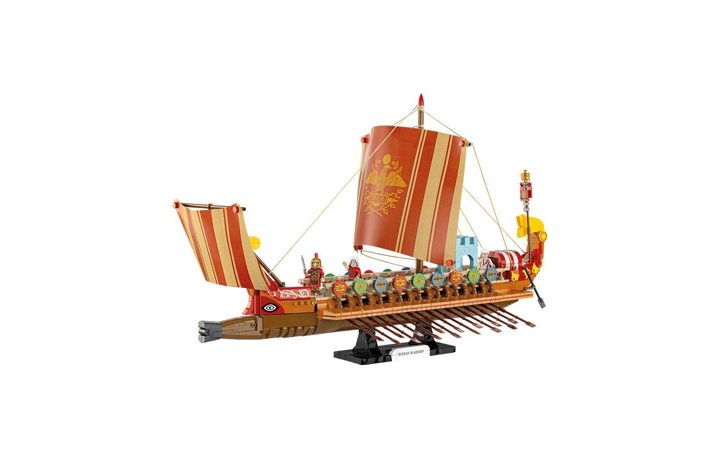 Детский конструктор COBI Historical Collection Imperium Romanum 1810-Piece Roman Warship Building Set, Ages 9+ — фото 6
