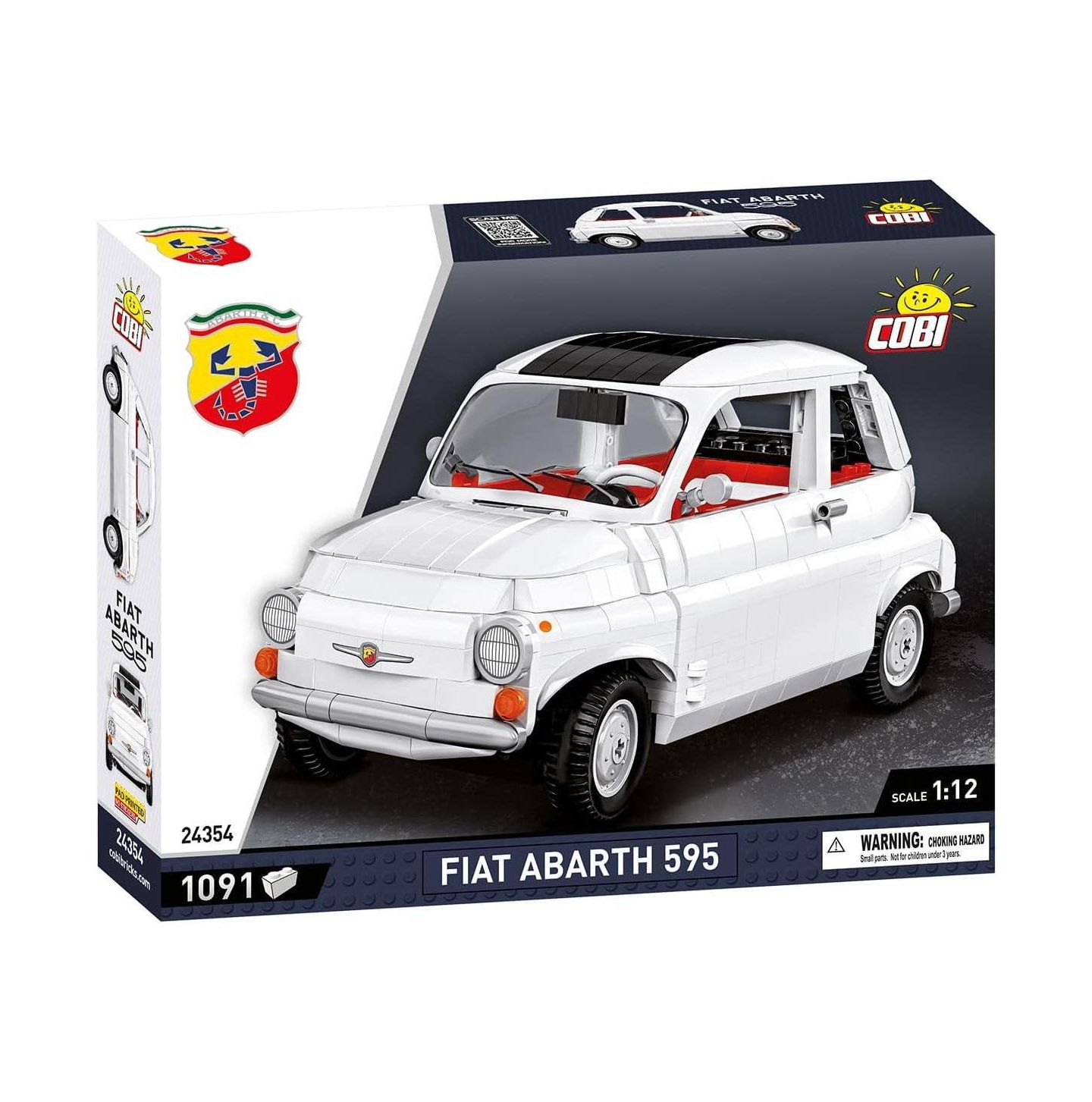Детский конструктор COBI Fiat Abarth 595 1091-Piece Building Set, Ages 10+ — фото 1