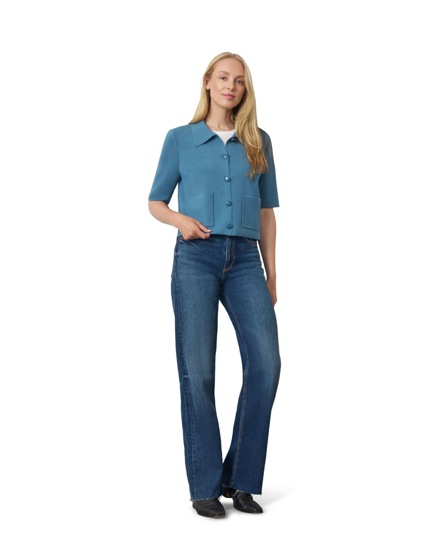 Women's Milano Knit Button-Front Cardigan