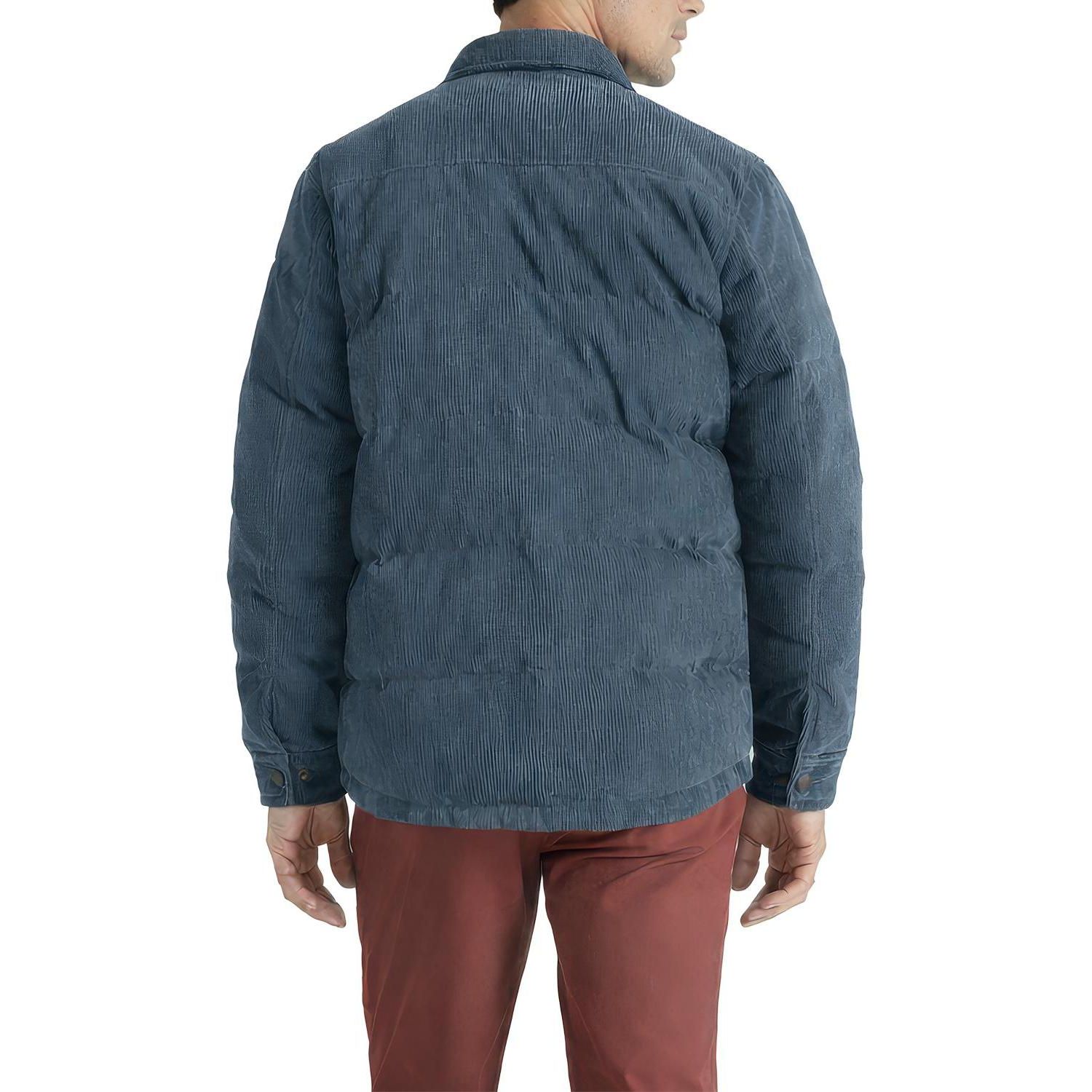 Men's Insulated Puff Corduroy Shirt Jacket