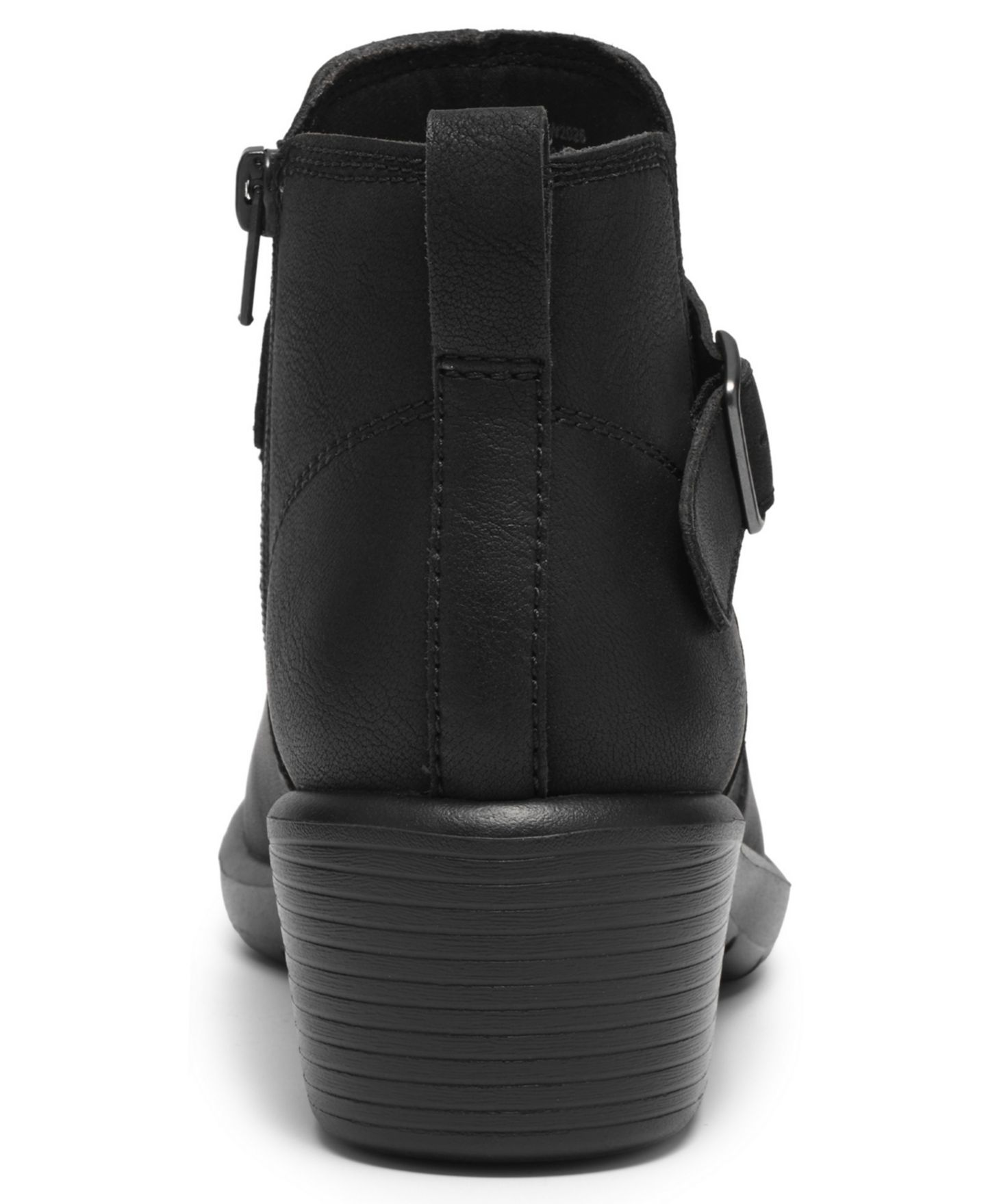 Женские ботинки Clarks Kynnzie Rise Zipper Booties, цвет: Чёрный кожаный — фото 3