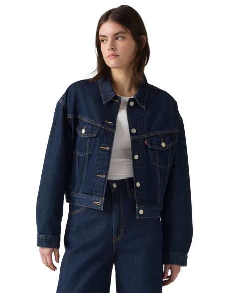 Женская куртка Levi's Shrunken '90s Trucker, цвет: Синий
