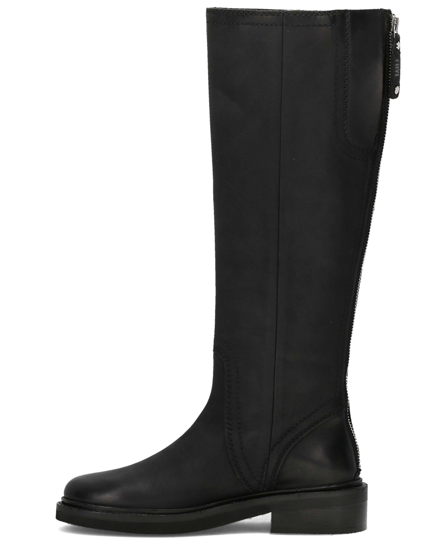 Женские ботинки Frye Phoebe Zipper Knee High Riding, цвет: Чёрный — фото 5